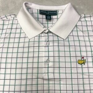 Masters Collection Windowpane‎ Plaid Polo Shirt